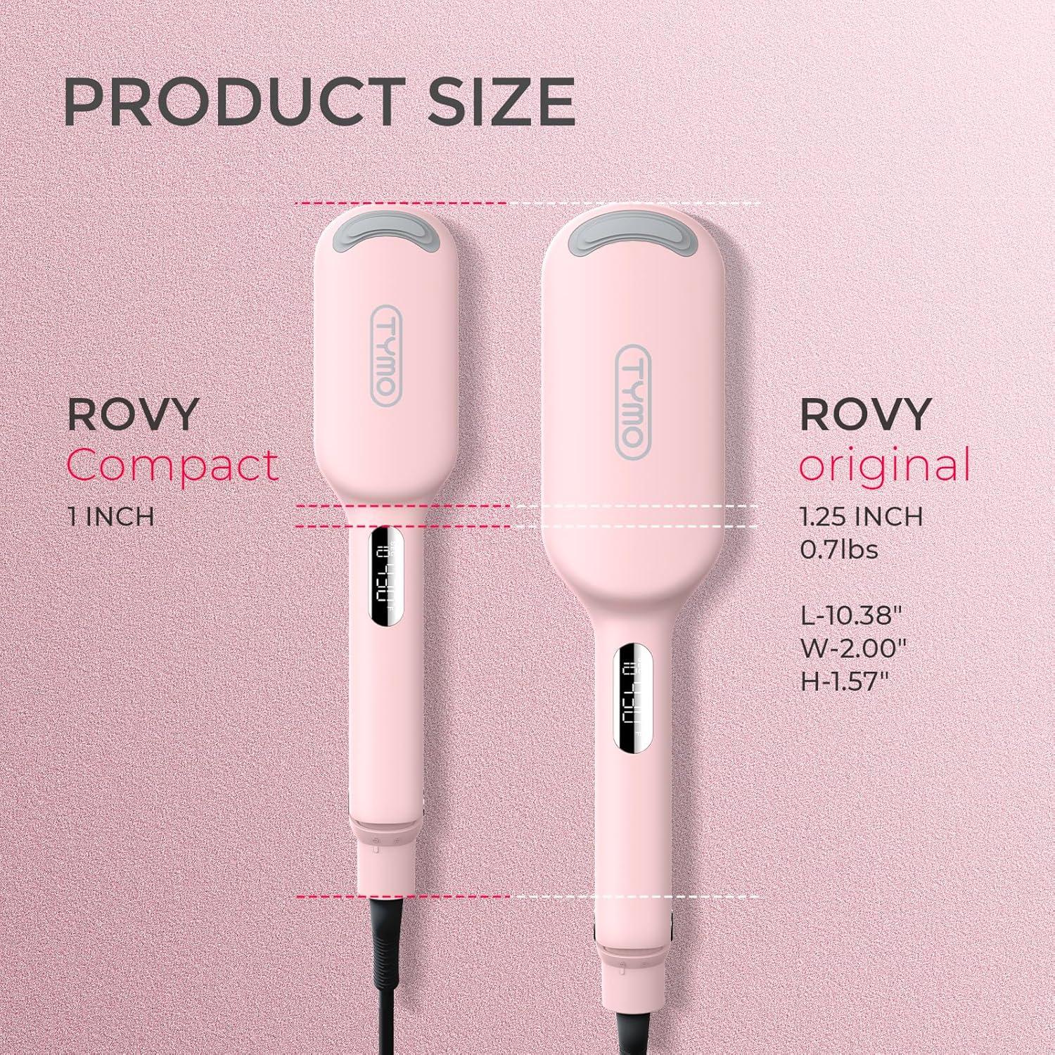 image:imageCurling Iron Hair Crimper Waver TYMO ROVY Beach Waves Curling Wand Ionic Deep Waver Hair Curler Tool with Ceramic 3 Barrel for Women Dual Voltage AntiScald Easy to Use Pink 125 InchPink