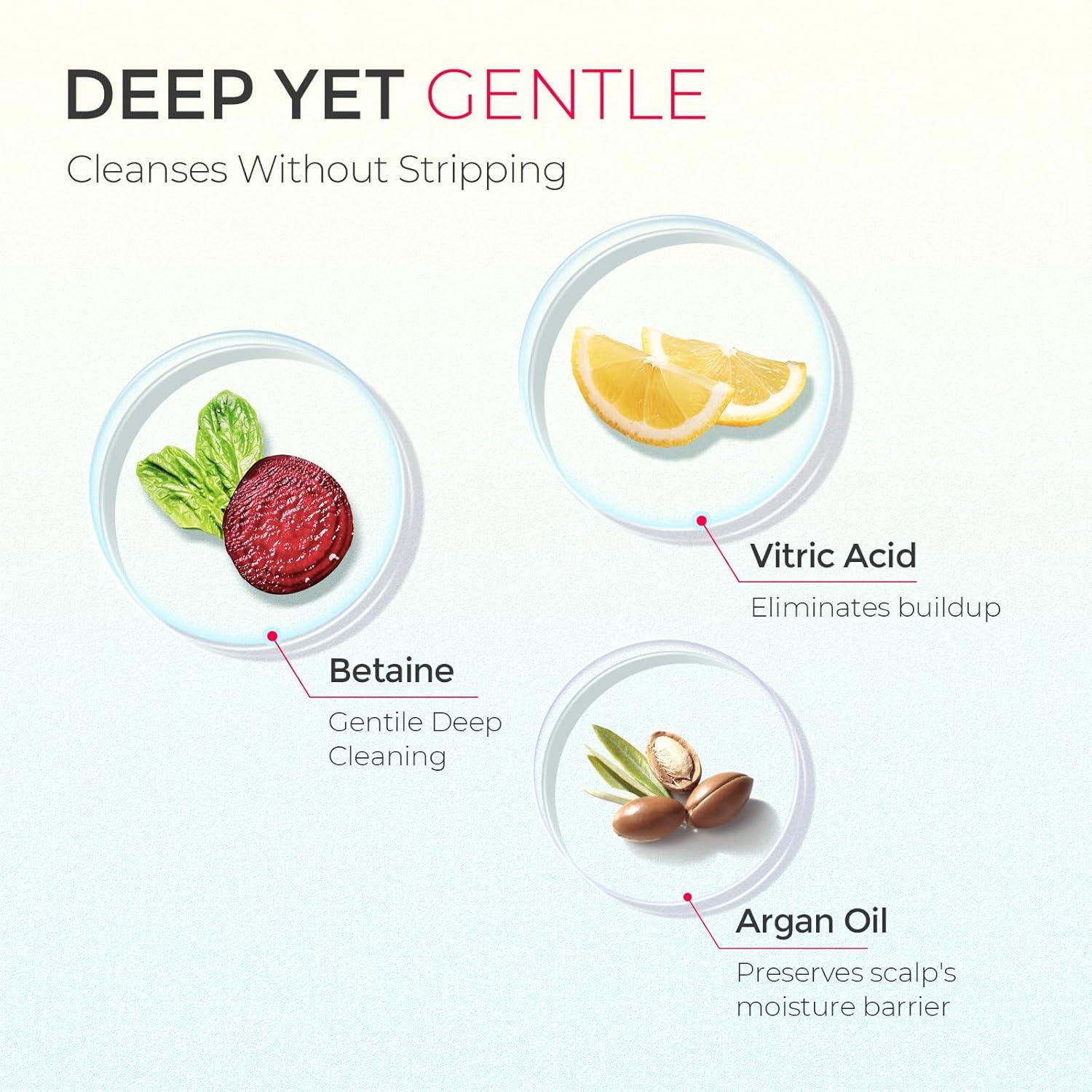 image:imageTYMO Clarifying Shampoo for Women Natural Formula Shampoo for Oily Hair Remove Build Up Deep Clean Hair and Scalp Cleaning Biotin amp Sulfate Free 35 Oz Volumizing amp Repair Argan OilVolumizing Repair Argan Oil