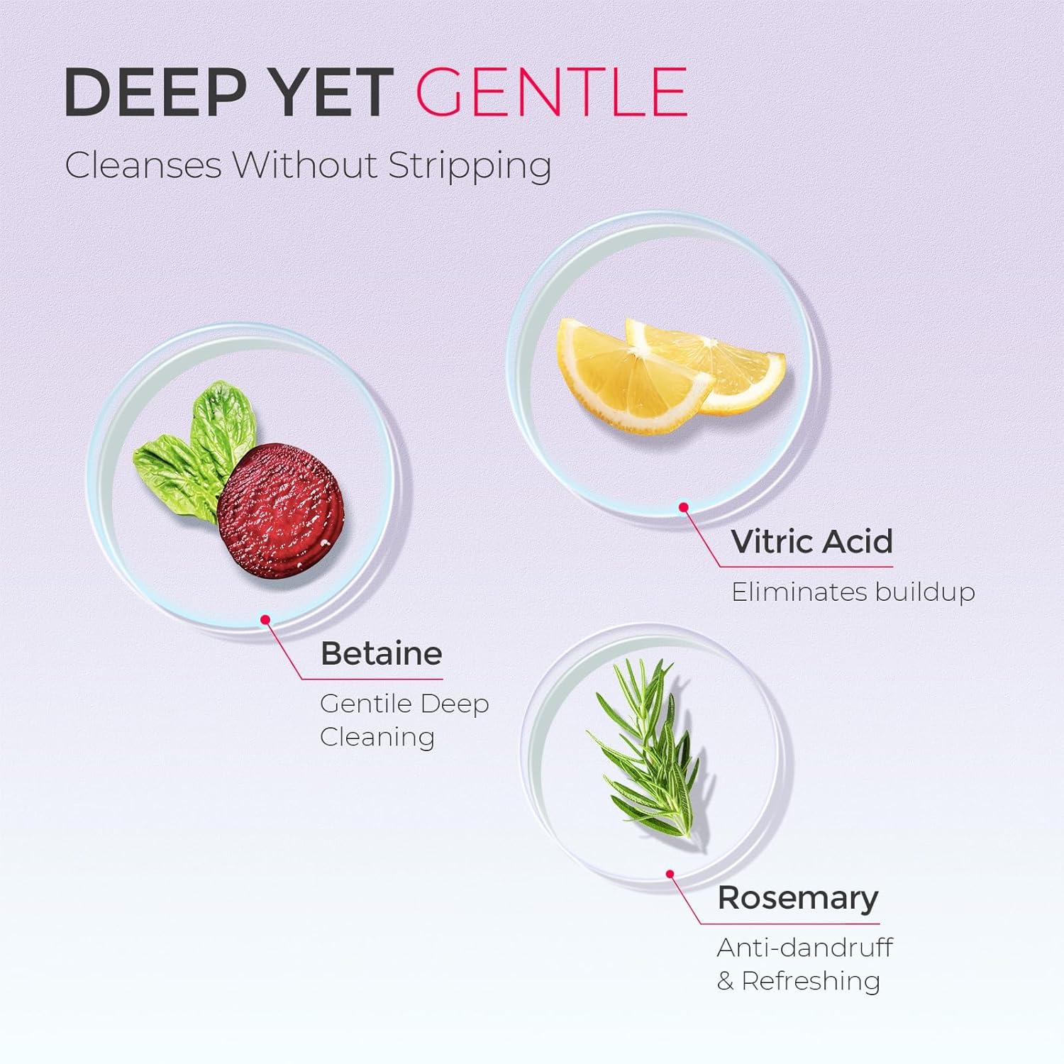 image:imageTYMO Clarifying Shampoo for Women Natural Formula Shampoo for Oily Hair Remove Build Up Deep Clean Hair and Scalp Cleaning Biotin amp Sulfate Free 35 Oz Volumizing amp Repair Argan OilDandruff Deep Clean Rosemary