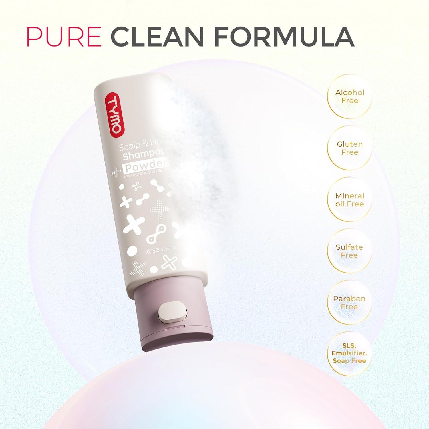 image:imageTYMO Clarifying Shampoo for Women Men Natural Formula Shampoo Powder for Deep Clean Nourishes for All Hair Types Sulfate Free Water Dissolve Wash Hair 35 Oz Volumizing amp Repair  Argan Oil