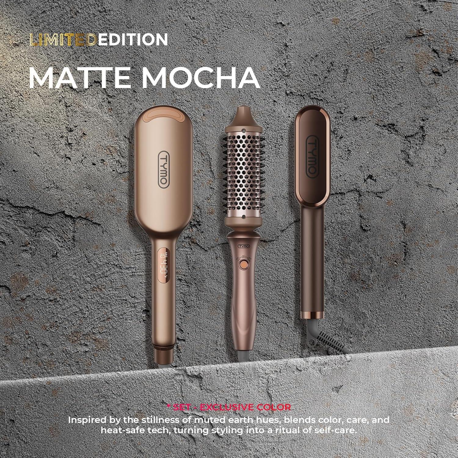 image:imageTYMO Limited Edition Styling Set Include TYMO ROVY Hair Crimper Wave Curling Iron amp Ring Plus Straightener Brush amp STYLUX Thermal Brush 3 in 1 Ionic Hair Curler Tool Set for Women